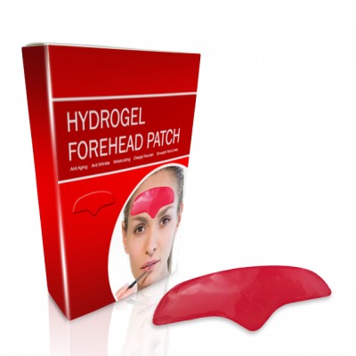 Amazon Hot Sel FDA OEM/ODM Collagen Peptide Hydrogel Anti Aging Anti Wrinkles Forehead Pad Patch